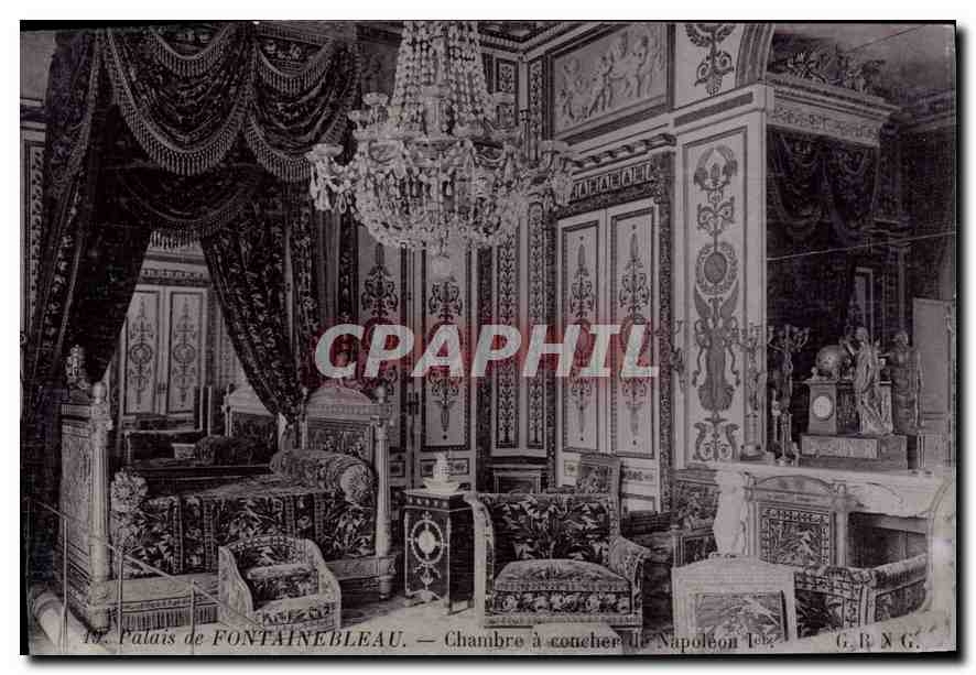 CPA Palais de Fontainebleau Chambre a coucher de Napoleon Ier