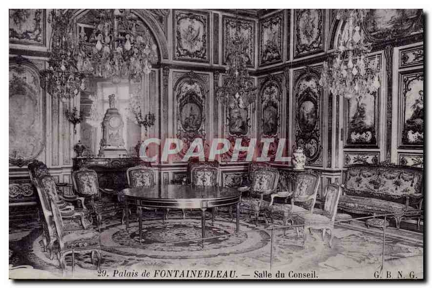 CPA Palais de Fontainebleau Salle du Conseil