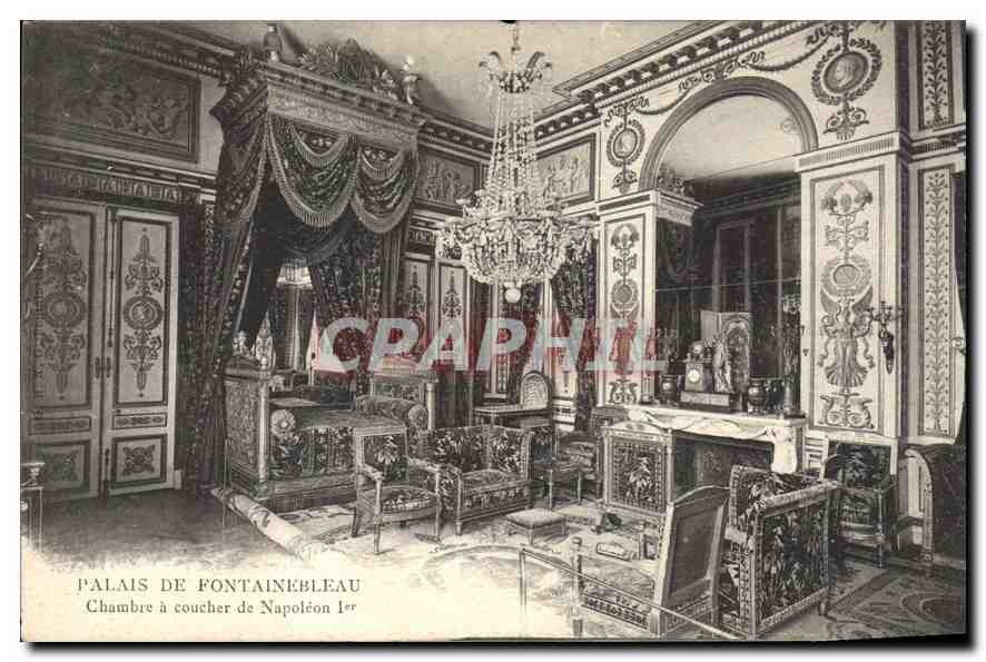 CPA Palais de Fontainebleau Chambre a coucher de Napoleon Ier