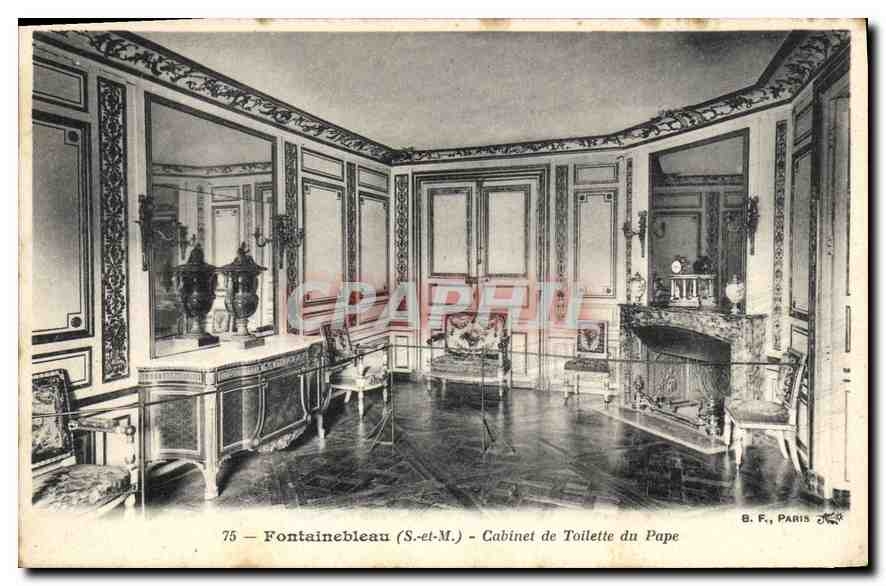 CPA Fontainebleau (S e M) Cabinet de Toillette du Pape