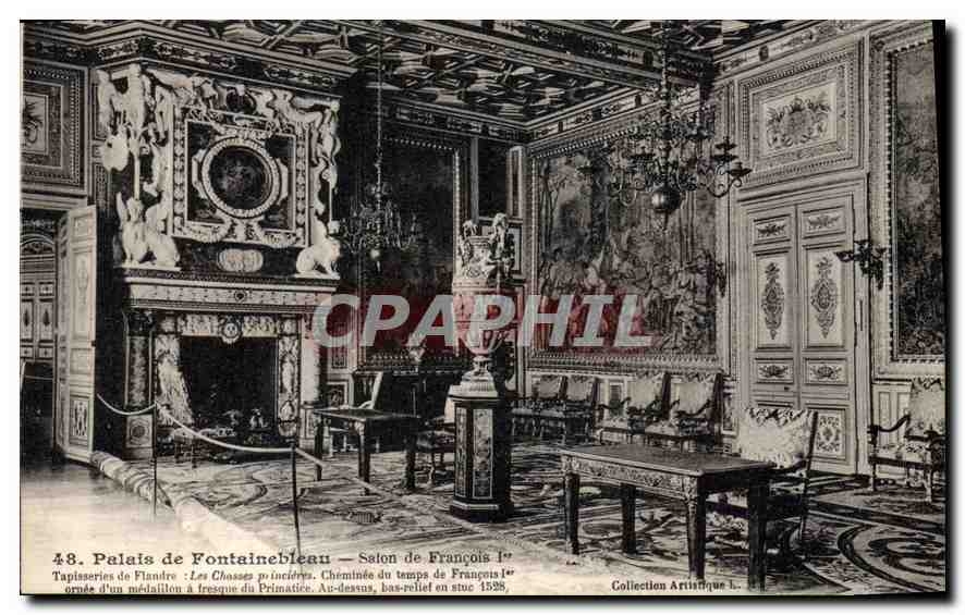 CPA Palais de Fontainebleau Salon de Francois Ier