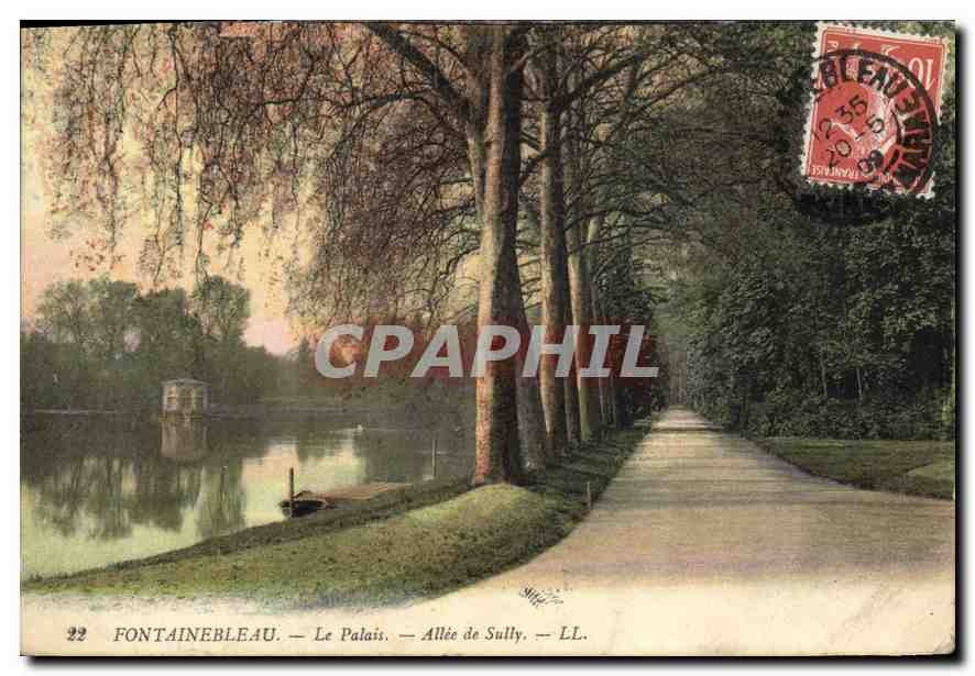 CPA Fontainebleau Le Palais Allee de Sully