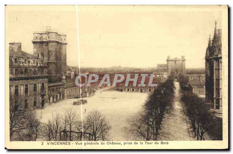 CPA Vincennes Vue generale du Chateau prise de la Tour du Bois