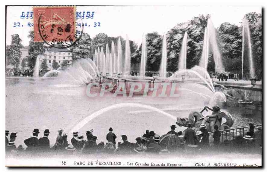 CPA Parc de Versailles Les Grandes Eaux de Neptune 