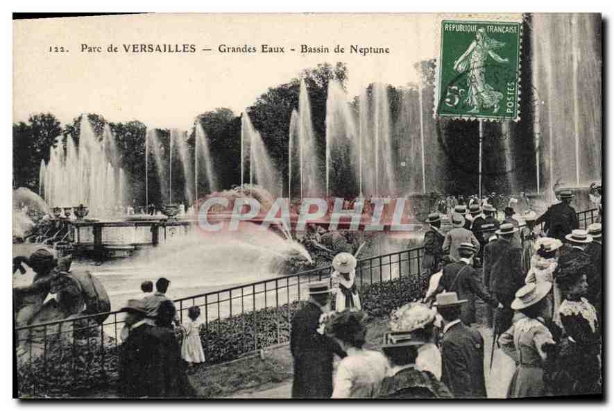 CPA Parc de Versailles Grandes Eaux Bassin de Neptune 