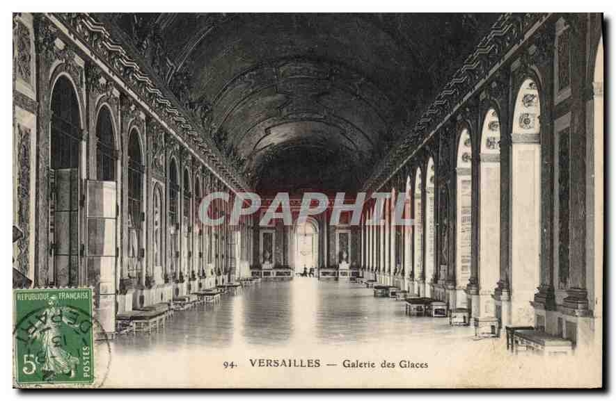 CPA Versailles Galerie des Glaces 