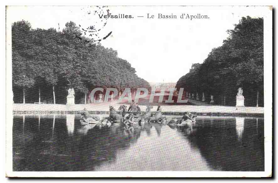 CPA Versailles Le Bassin d'Apollon 