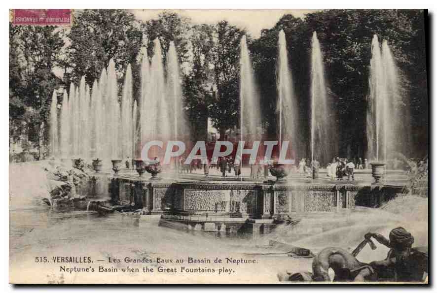 CPA Versailles Les Grandes Eaux au Bassin de Neptune 
