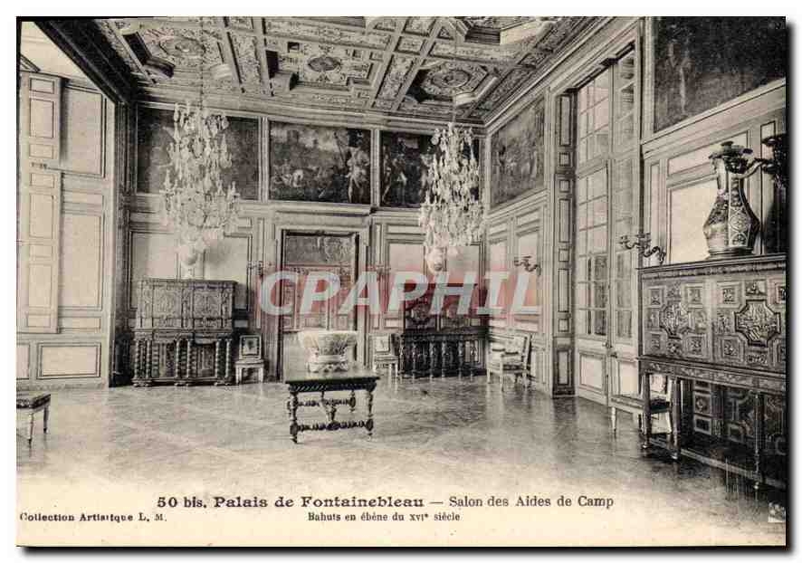CPA Palais de Fontainebleau Salon des Aides de Camp 