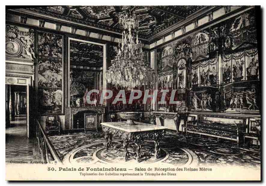 CPA Palais de Fontainebleau Salon de Reception des Reines Meres 