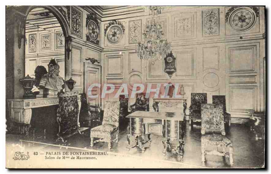 CPA Palais de Fontainebleau Salon de Maintenon 