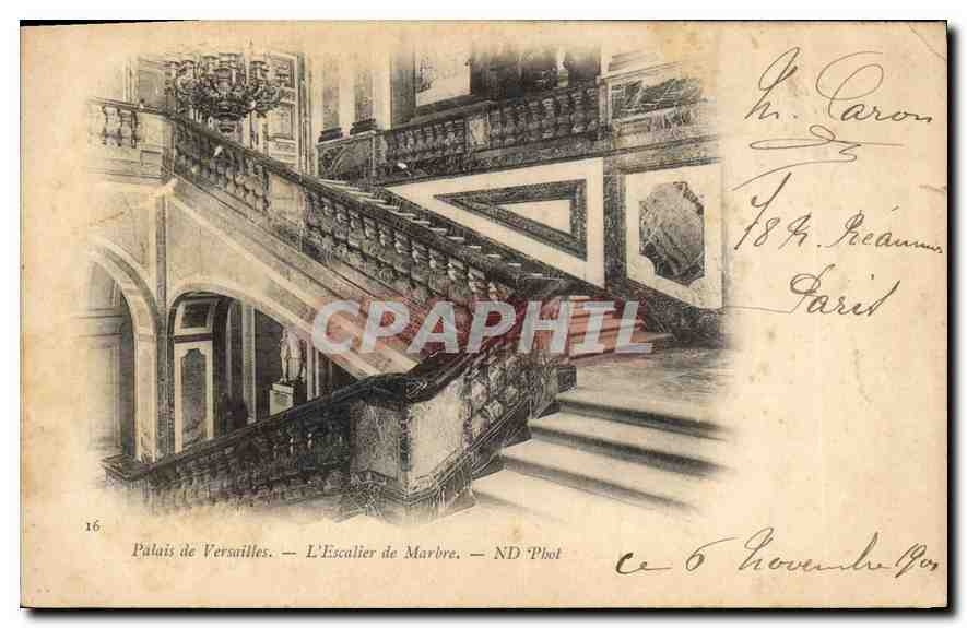 CPA Palais de Versailles L'escalier de Marbre 