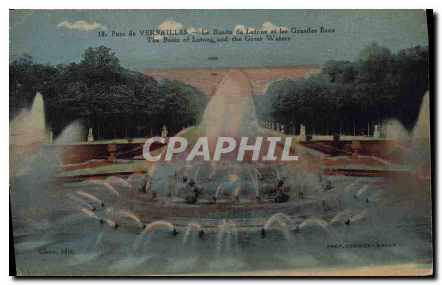 CPA Parc de Versailles Le Bassin de Latone et les Grandes Eaux 