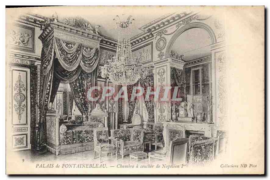 CPA Palais de Fontainebleau Chambre a coucher de Napoleon 1er