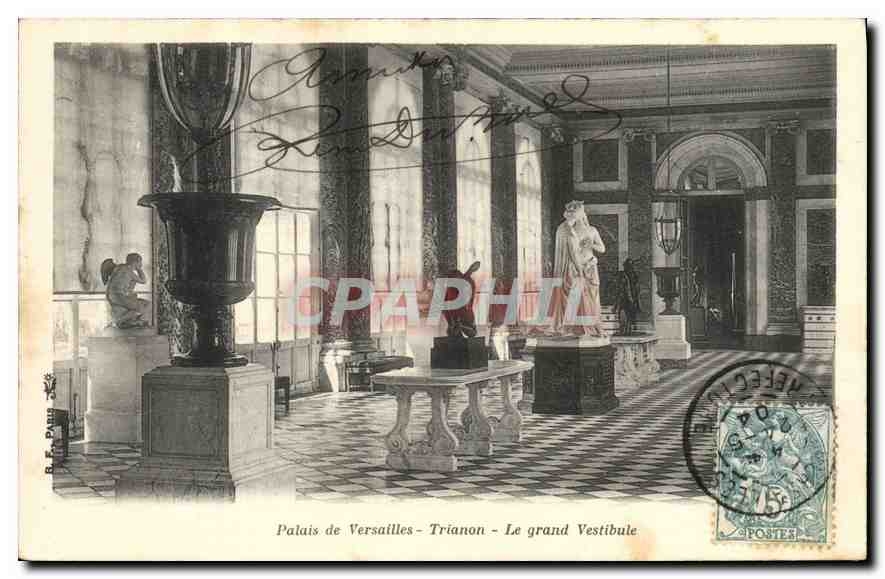 CPA Palais de Versailles Trianon Le Grand Vestibule 