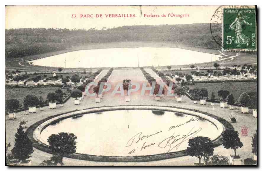 CPA Parc de Versailles Parterre de l'Orangerie 