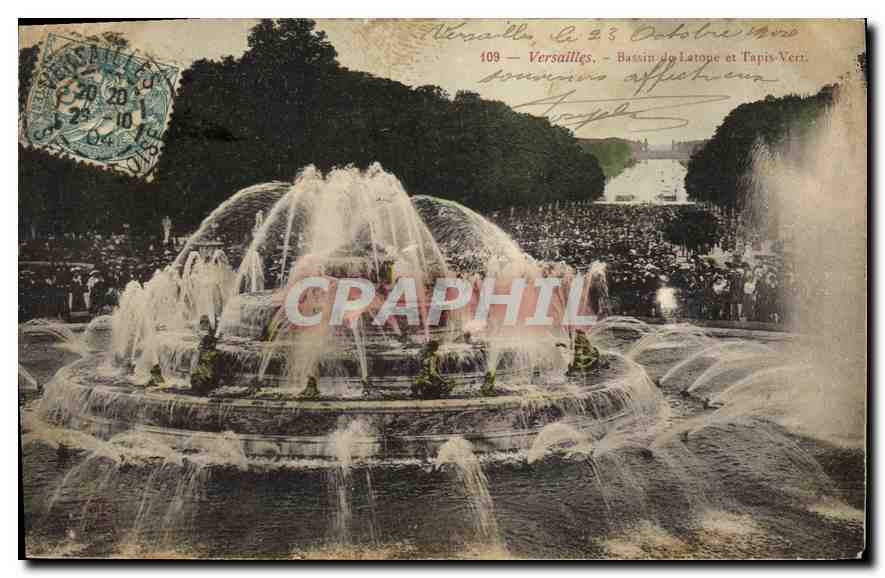 CPA Versailles Bassin du Latone et Tapis Vert