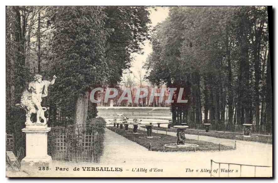 CPA Parc de Versailles L'Allee d'Eau 