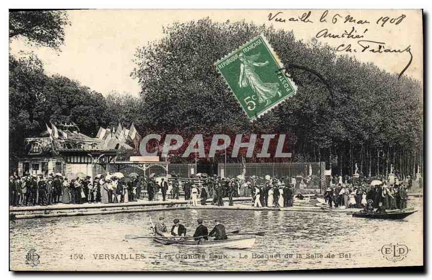 CPA Versailles Les Grandes Eaux Le Bosquet de la Salle de Bal 