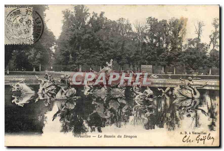 CPA Versailles Le Bassin du Dragon 