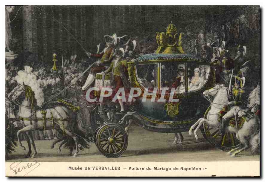 CPA Musee de Versailles Volture du Mariage de Napoleon 1er