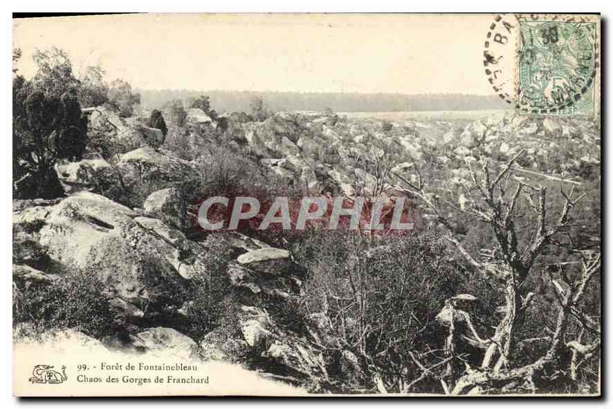 CPA Foret de Fontainebleau Chaos des Gorges de Franchard