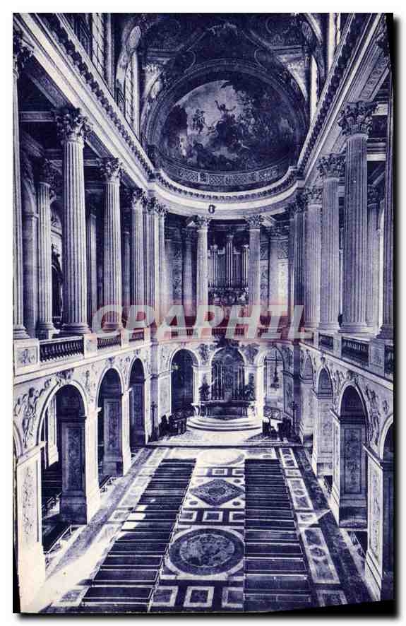 CPA Chateau de Versailles Interieur de la Chapelle Orgue