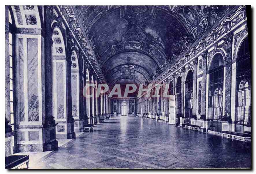 CPA Chateau de Versailles Galerie des Glaces 