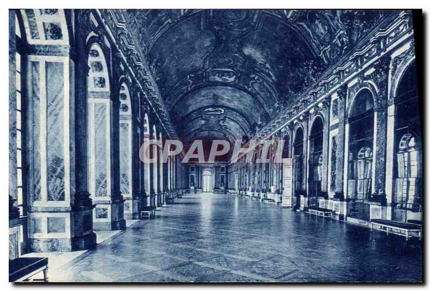 CPA Chateau de Versailles Galerie des Glaces 