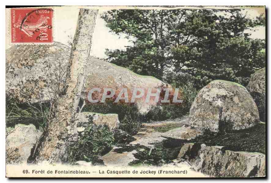 CPA Foret de Fontainebleau La Casquette de Jockey Franchard