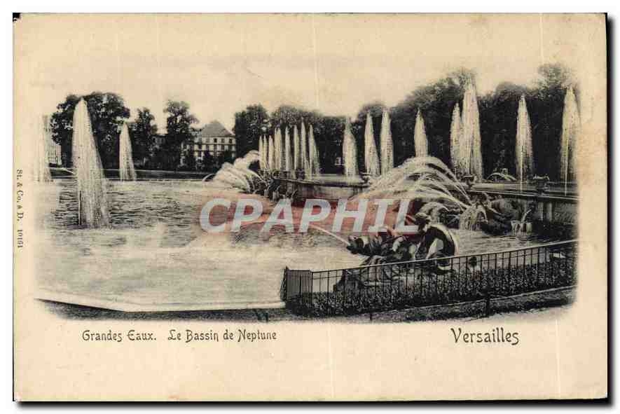 CPA Grandes Eaux Le Bassin de Neptune Versailles 