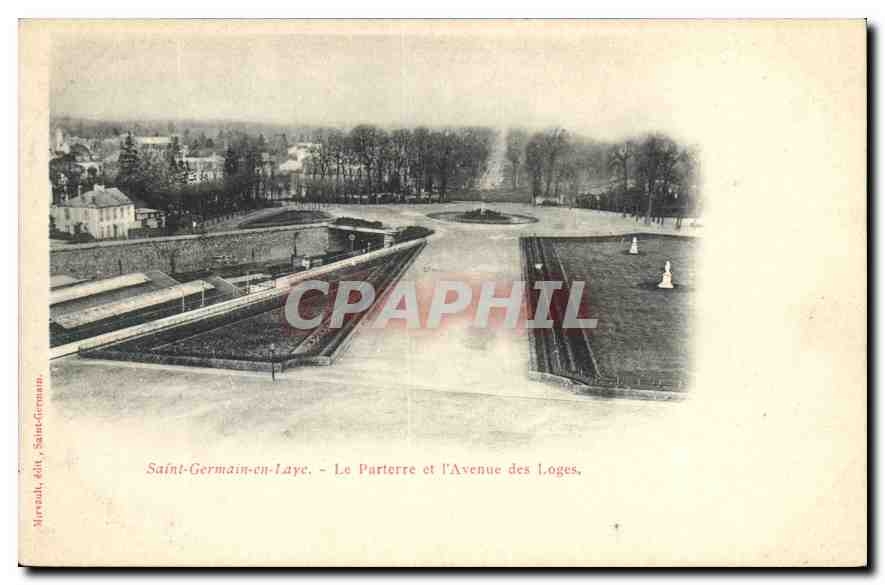 CPA Saint Germain en Laye Le Parterre et l'Avenue des Loges