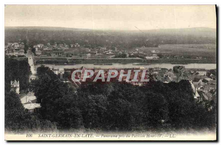 CPA Saint Germain en Laye Panoram pris du Pavillon Henri IV 