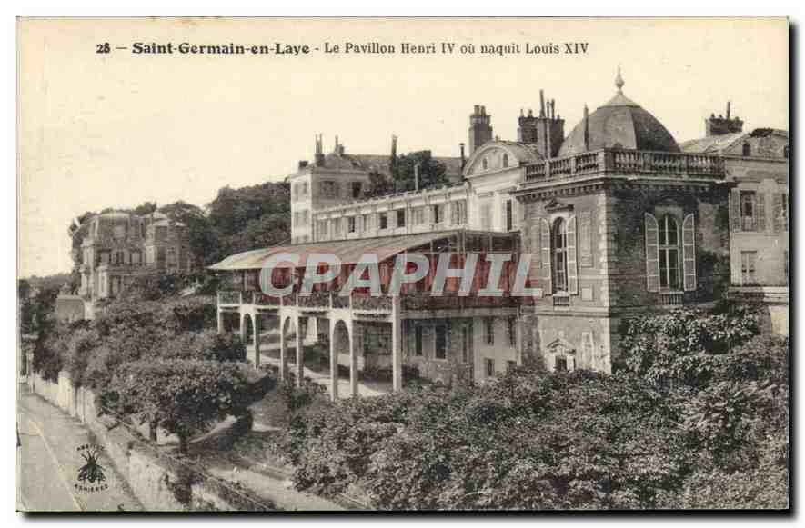 CPA Saint Germain en Laye Le Pavillon Henri IV ou naquit Louis XIV