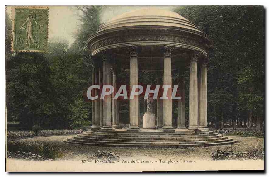 CPA Versailles Parc de Trianon Temple de l'Amour 