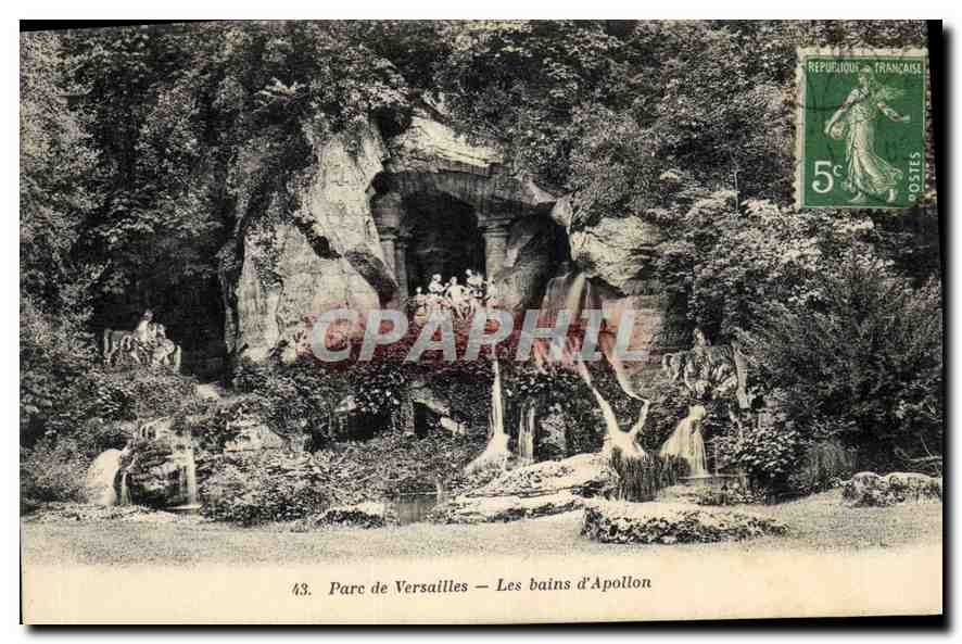 CPA Parc de Versailles Les bains d'Apollon 