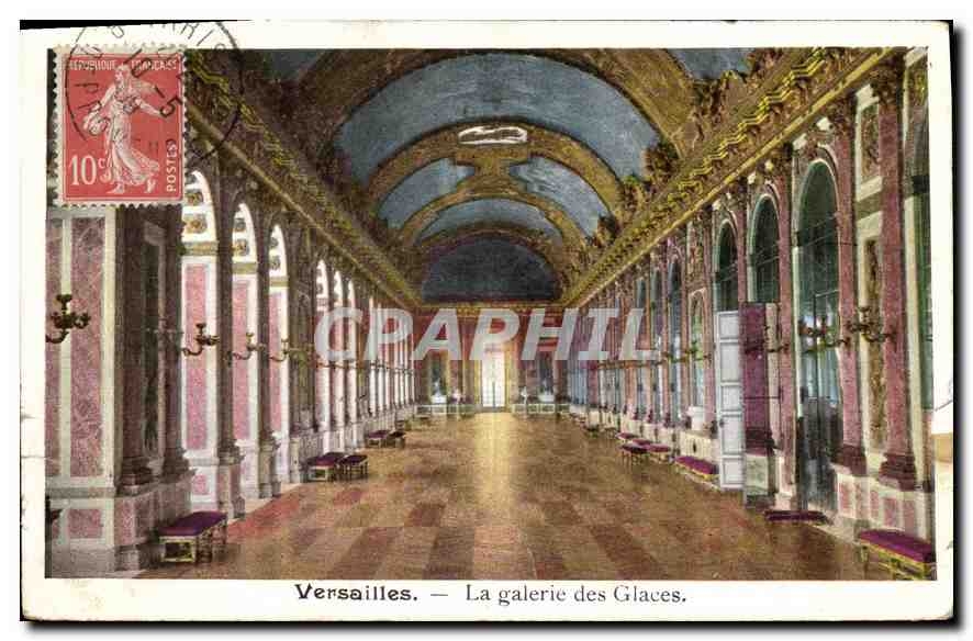 CPA Versailles La galerie des Glaces 