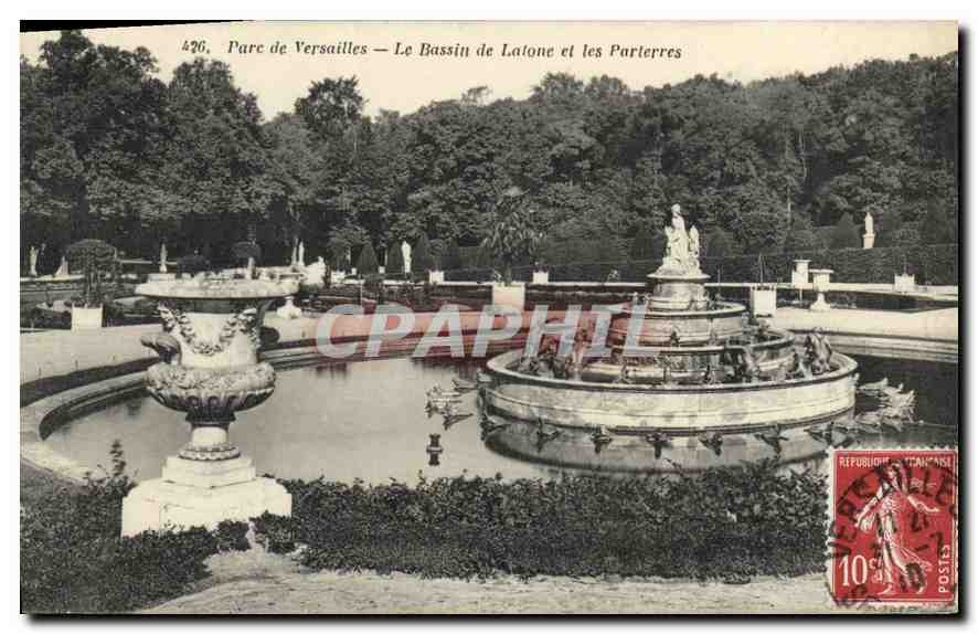 CPA Parc de Versailles Le Bassin de Latone et les Parierres 