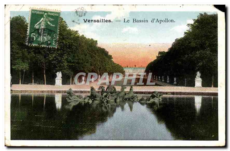 CPA Versailles Le Bassin d'Apollon 