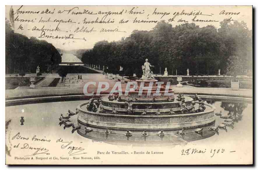CPA Parc de Versailles Bassin de Latone 