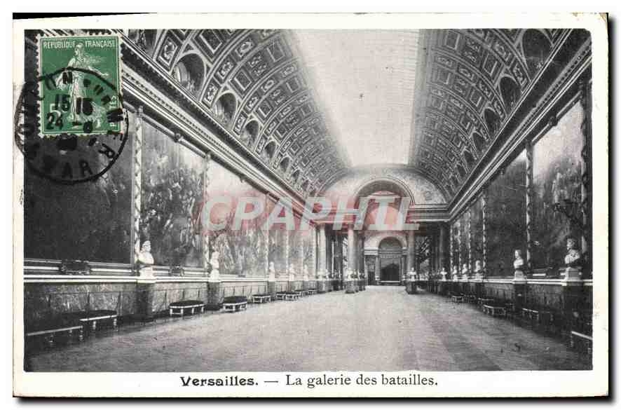 CPA Versailles La Galerie des Batailles 