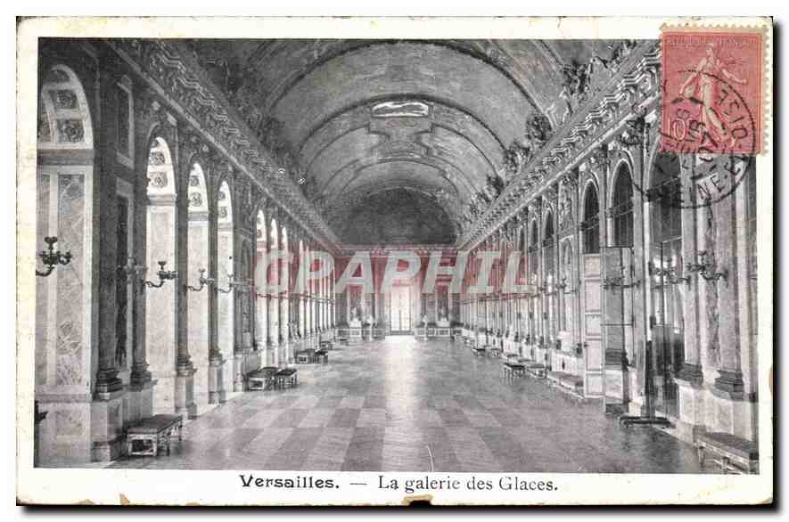 CPA Versailles La Galerie des Glaces 