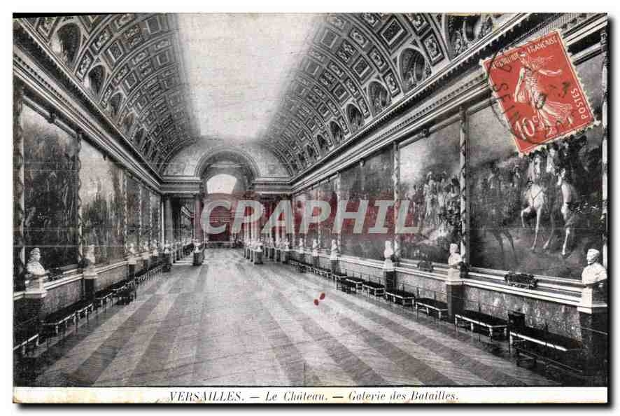 CPA Versailles Le Chateau Galerie des Batailles 