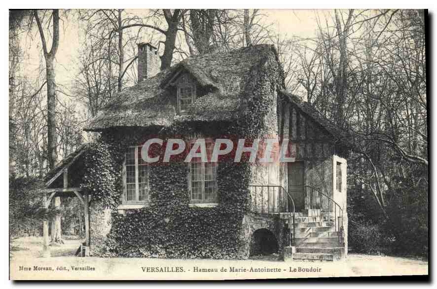 CPA Versailles Hameau de Marie Antoinette Le Boudoir 