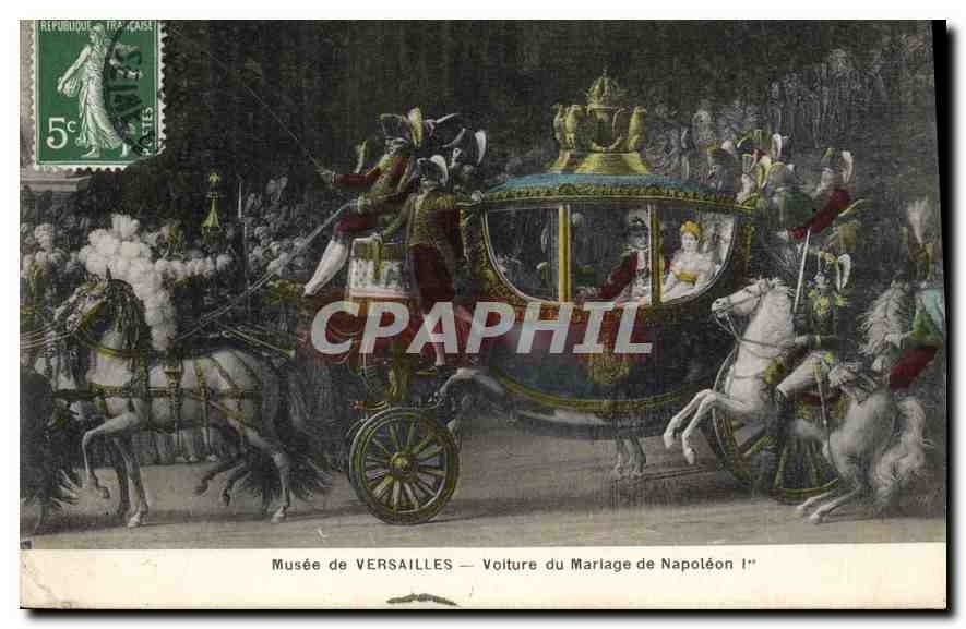 CPA Musee de Versailles Voiture du Mariage de Napoleon 1er