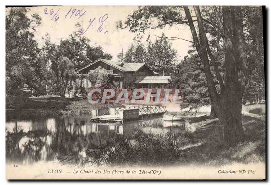 CPA Lyon Le Chalet des Iles Parc de la Tete d'Or 