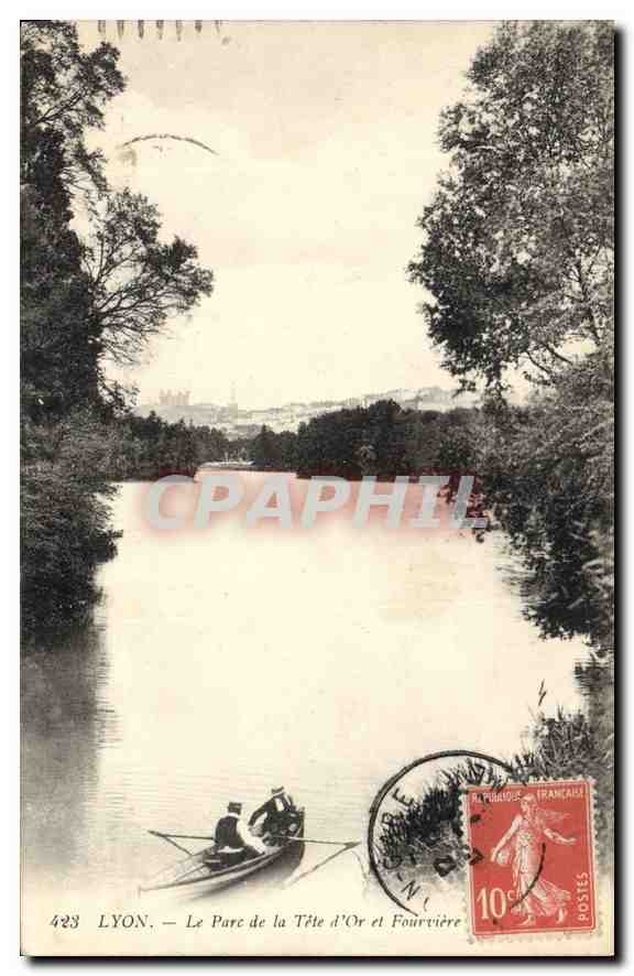 CPA Lyon Le Parc de la Tete d'Or et Fourviere 