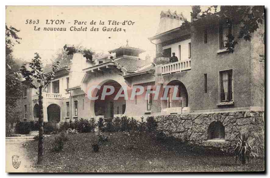 CPA Lyon Parc de la Tete d'Or Le nouveau Chalet des Gardes 