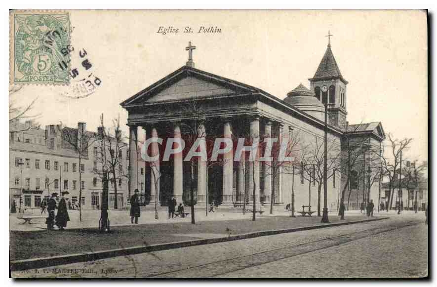 CPA Eglise St Pothin Lyon