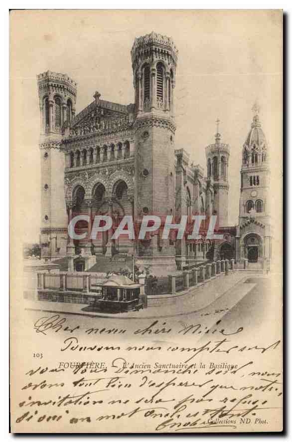 CPA Fourviere L'Ancien Sanctuaire la Basilique 